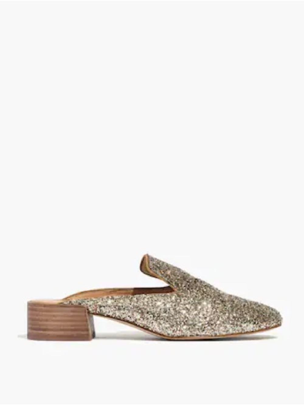 Madewell Willa Loafer Glitter Mules Sz 7.5